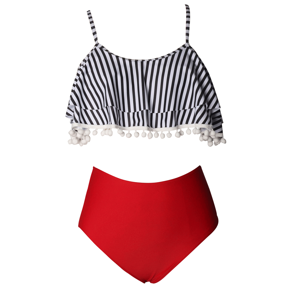 Tropical Plants Beach Sexy Bikini Swimsuit for Women
