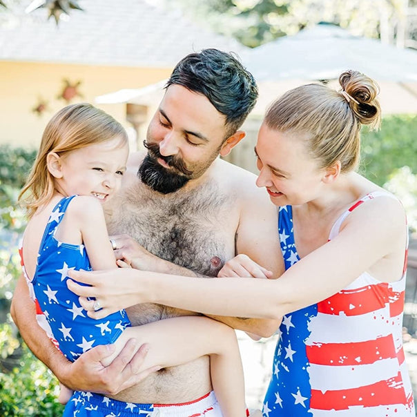 Family Matching One Piece Bathing Beach Wear