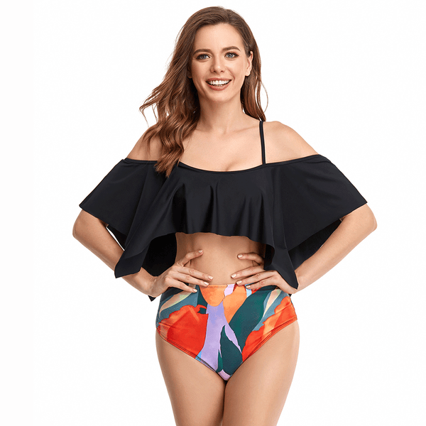 Flounce Cami Standard Waist Bikini Swimsuit for Women